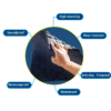 Eco-friendly anti-vibration rubber flooring