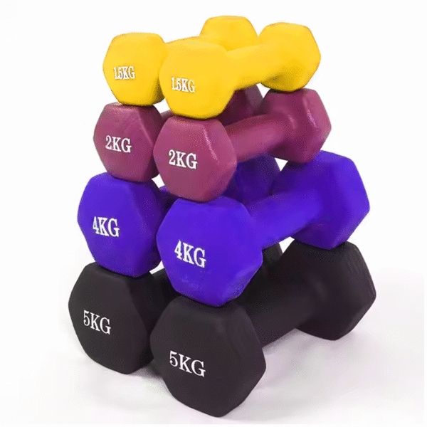 Ladies matt hexagonal dumbbells