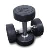 Round rubber dumbbells