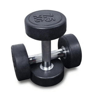 Round rubber dumbbells