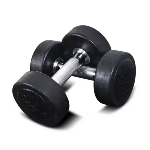 Round rubber dumbbells
