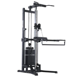 THM001w Cable Crossover Single Side Adjustable Weights Pulley Trainer